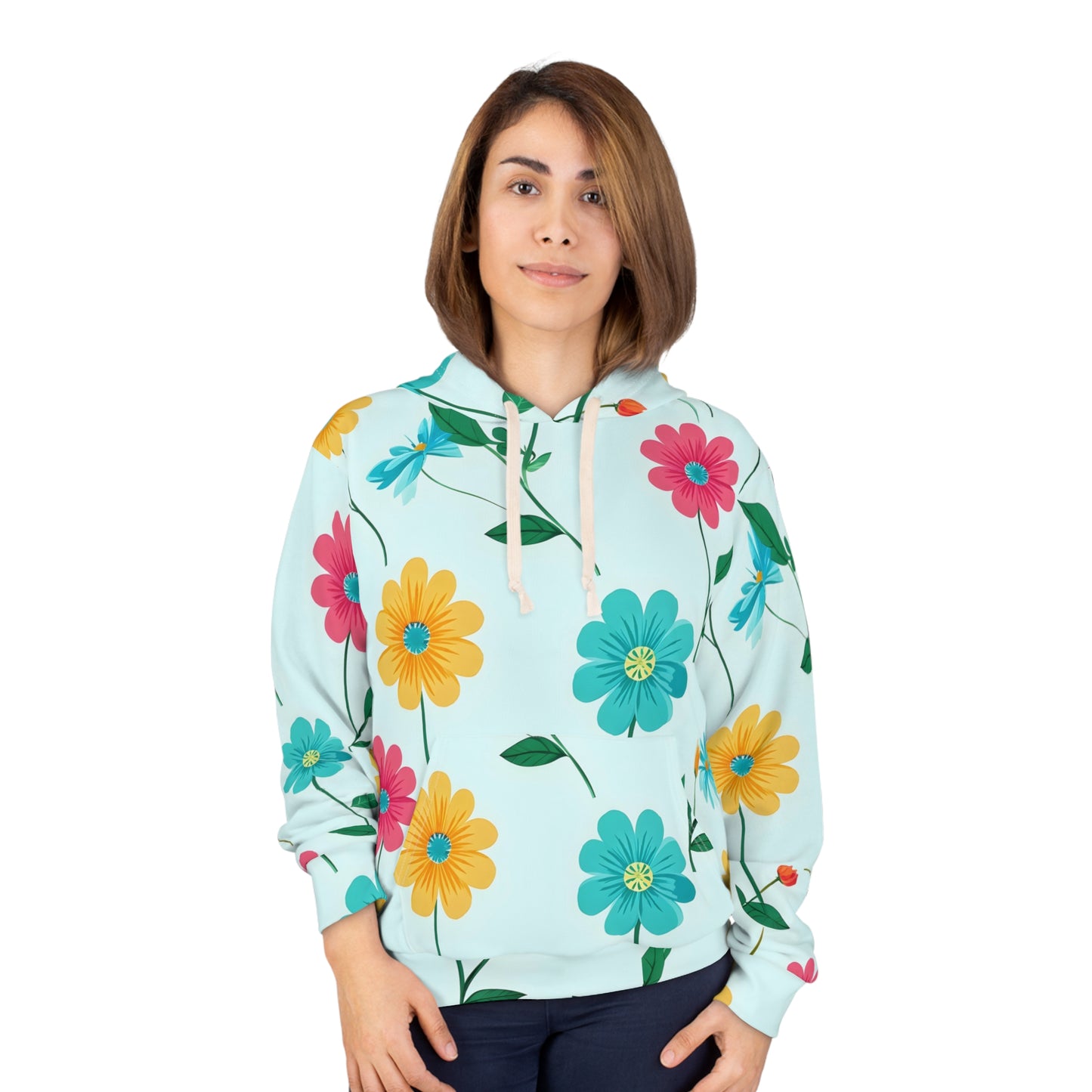 Floral Spring Hoodie — Pastel Daisy
