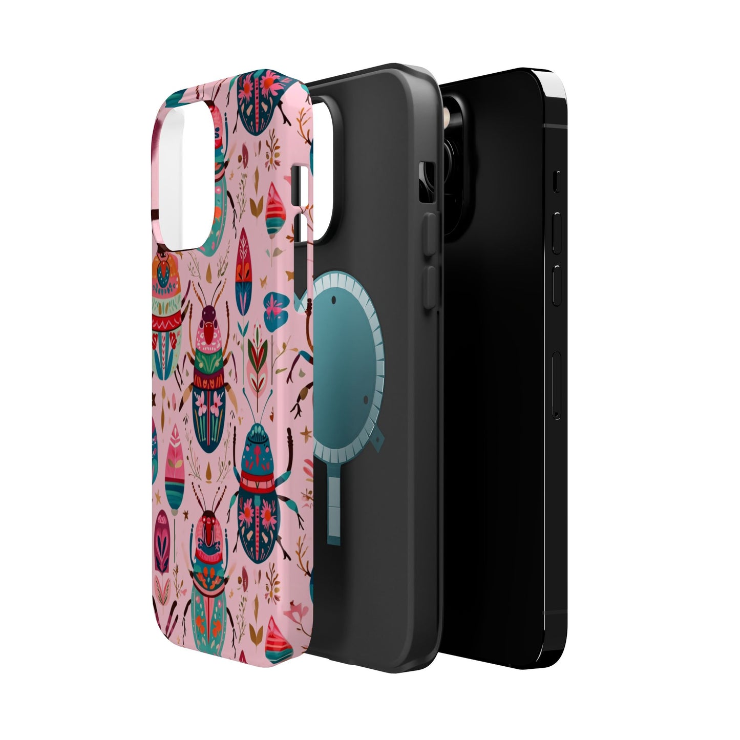 Phone Case — Colorful Boho Beetle Magnetic Impact-Resistant Cover