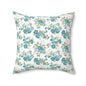 Floral Decorative Pillow, Cozy Home Decor, Accent Cushion, Gift for Her, Spring Living Room Decor, Housewarming Present