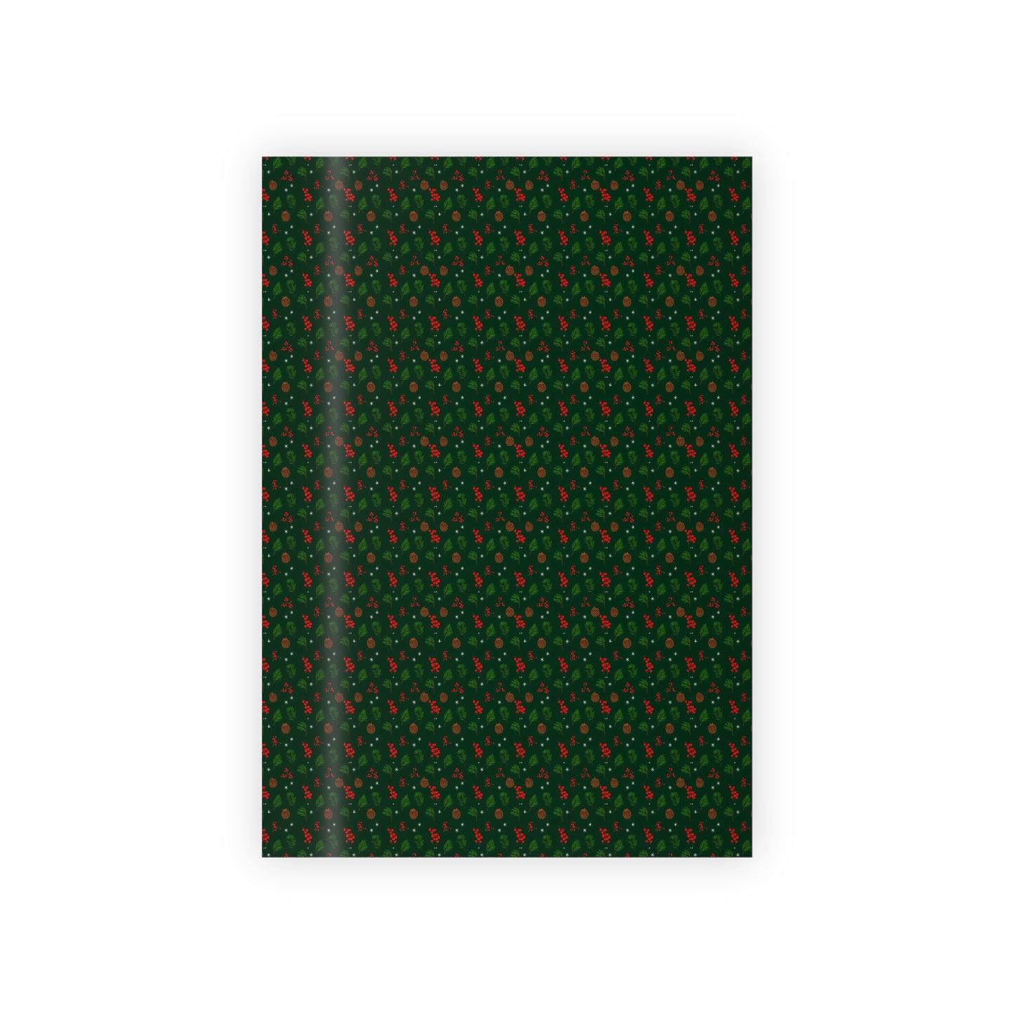 Festive Christmas Gift Wrap Roll, Holiday Wrapping Paper, Eco-Friendly Gift Wrap, Seasonal Gift Wrapping, Green Christmas Paper