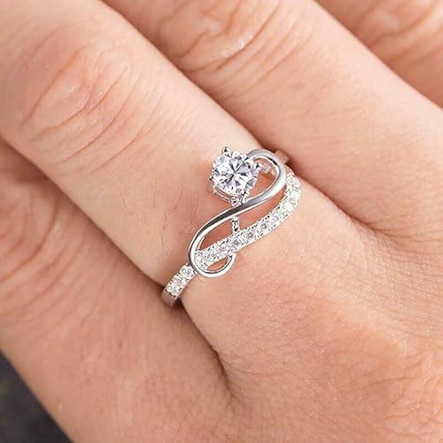 1pc Line-shaped Round Zirconia Rings for Women with Design Sense Jewelry for Engagement Wedding and Proposal Light Luxury Exquisite Jewelry for Women
