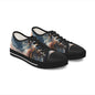 Abstract Marble-Print Low Top Sneakers — Women's Artistic Casual Shoes