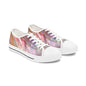 Low Top Sneakers — Iridescent Pearl Swirl Casual Shoes