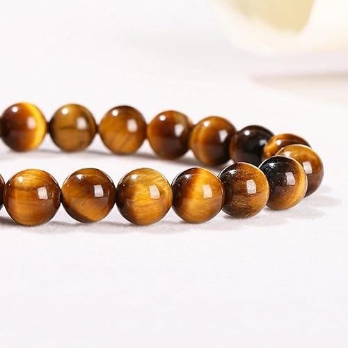 Triple Protection Tigers Eye Black Obsidian and Hematite Beaded Bracelets for Men Women Natural Stone Crystal Beads Bracelet