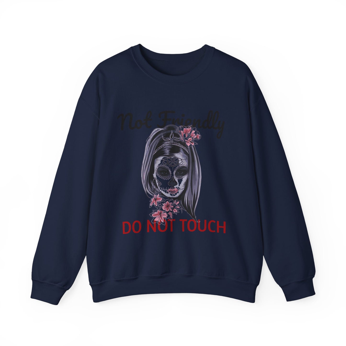 Edgy Skull Graphic Crewneck Sweatshirt | Halloween Gift, Casual Wear, Unisex Apparel, Cozy Sweatshirt, Unique Graphic Design