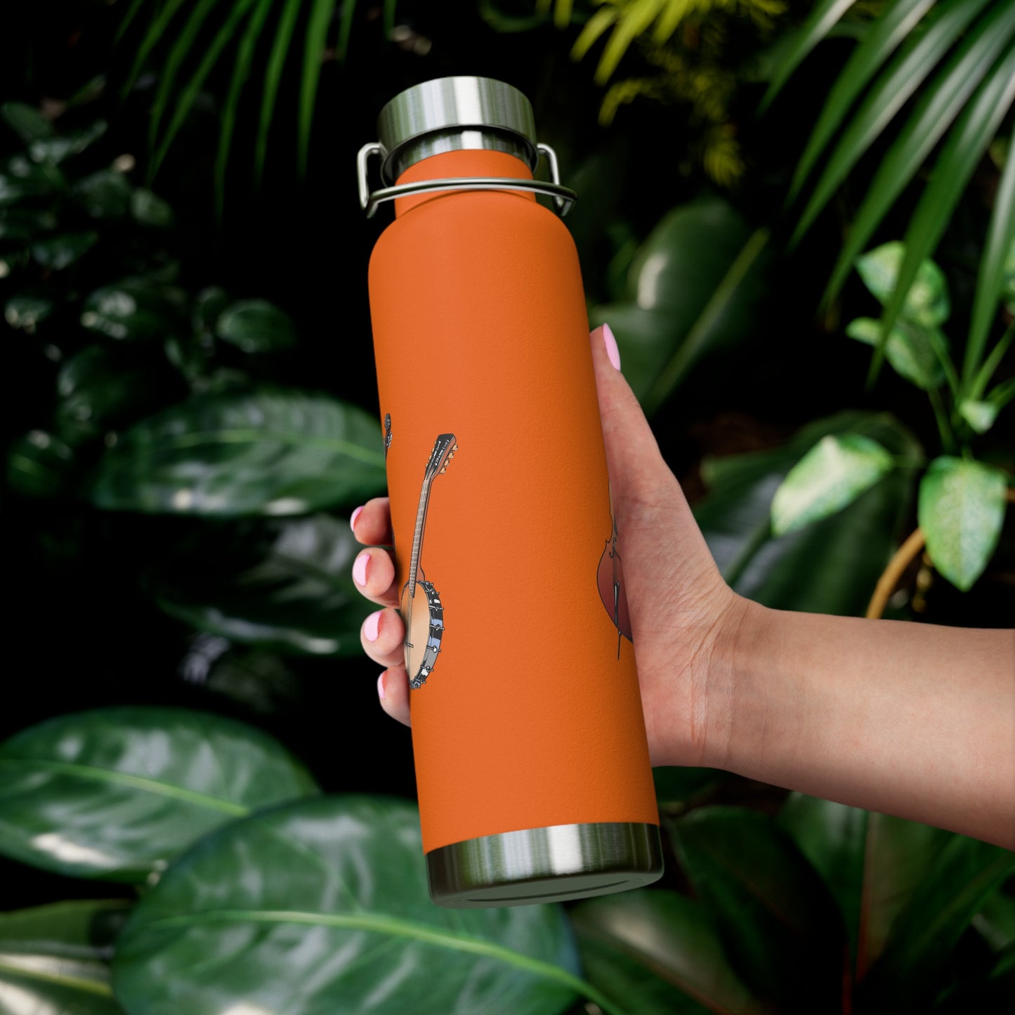 Musical Instruments Water Bottle | Copper Vacuum Insulated Bottle | Gift for Musicians, Music Lovers, Durable Travel Mug, Concert [...]