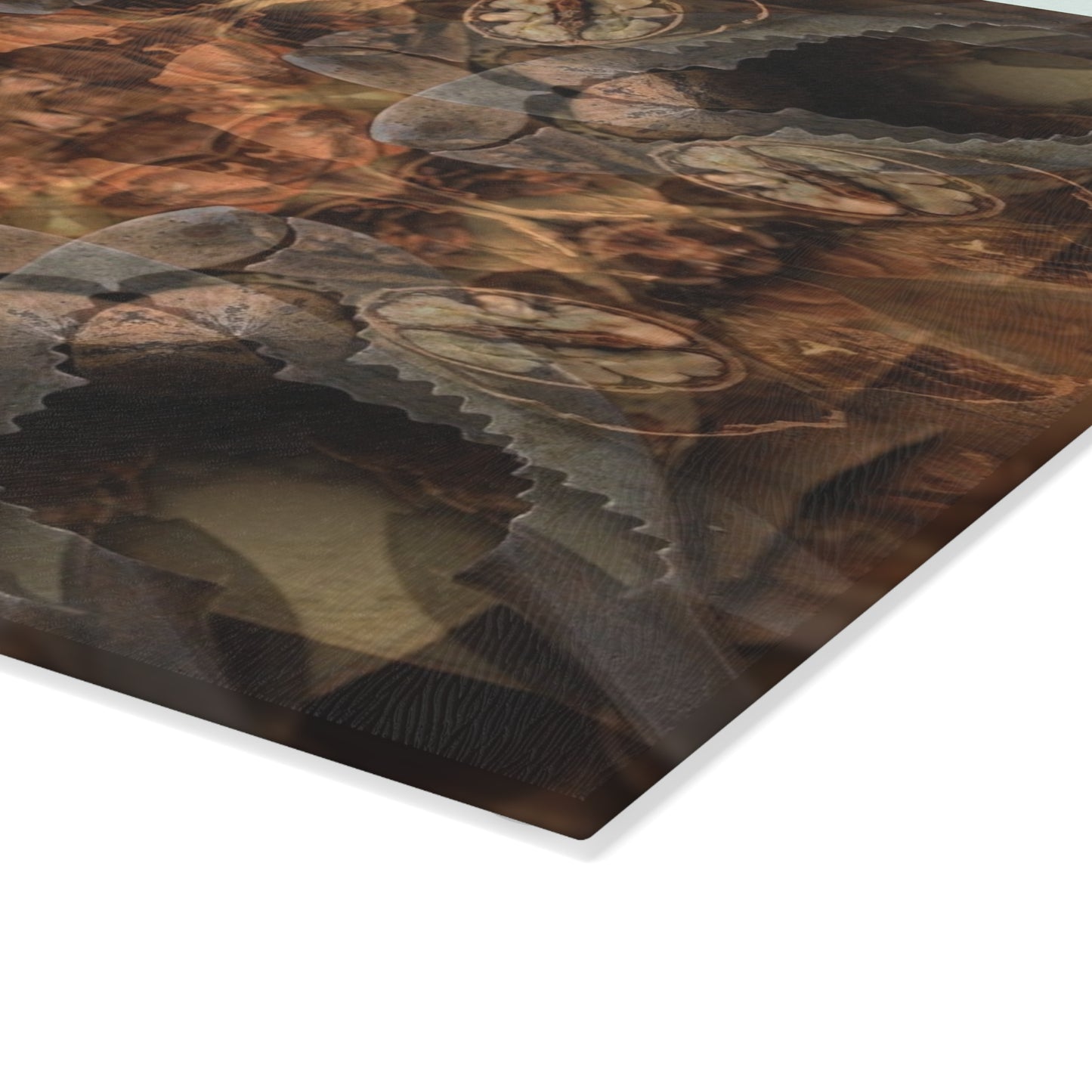 Glass Cutting Board — Rustic Kaleidoscope Pattern Tempered Glass Chopping Board