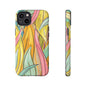Vibrant Phone Case with Colorful Leaf Design, Tough Cases for Nature Lovers, Eco-Friendly Gift, Summer Vibes, Floral Phone Cover