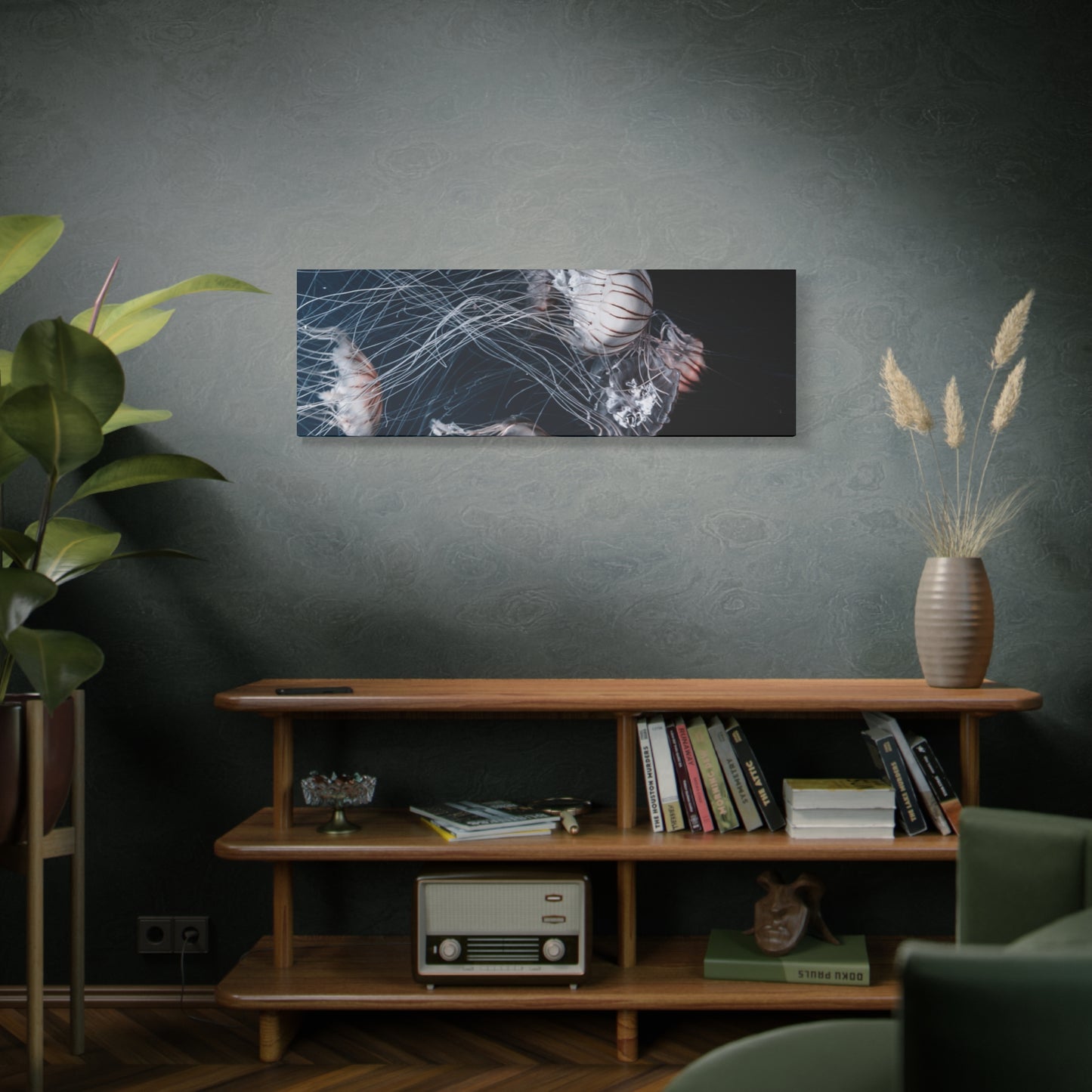 Jellyfish Swarm Matte Stretched Canvas