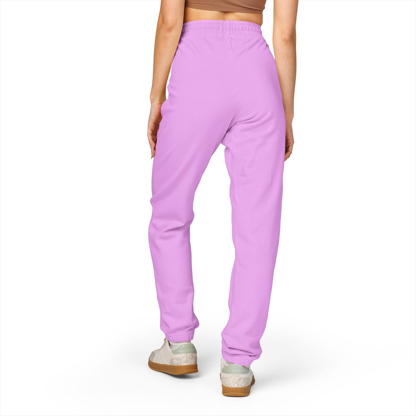 Sweatpants — Colorful Cosmic Cat Graphic "Pet Me" Joggers