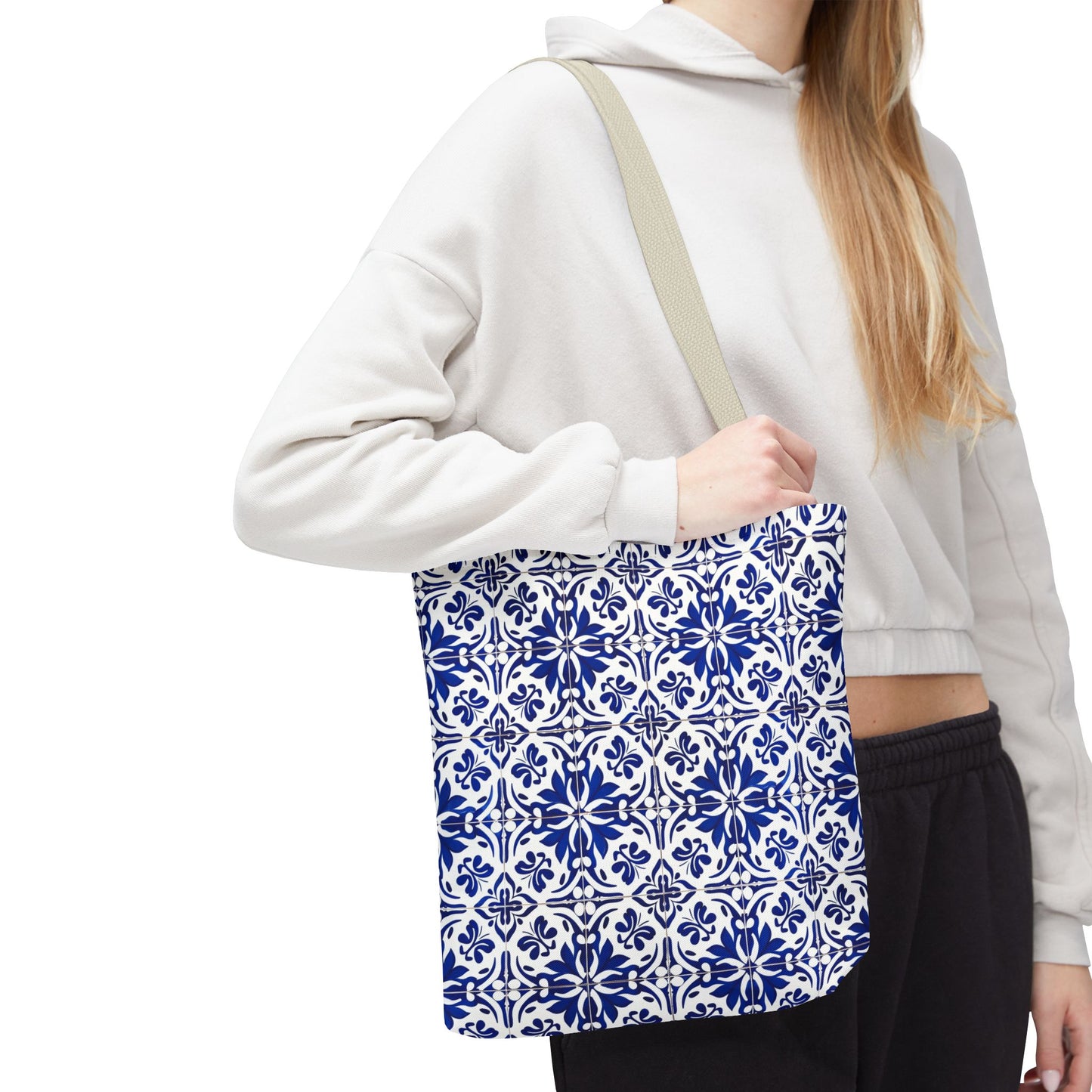 Blue Moroccan Tile Tote Bag