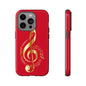 Tough Cases - Red Musical Note