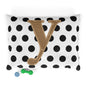 Personalized Polka Dot Pet Bed for Dogs and Cats, Customizable Pet Cushion, Cozy Animal Bed, Gifts for Pet Lovers, Home Decor