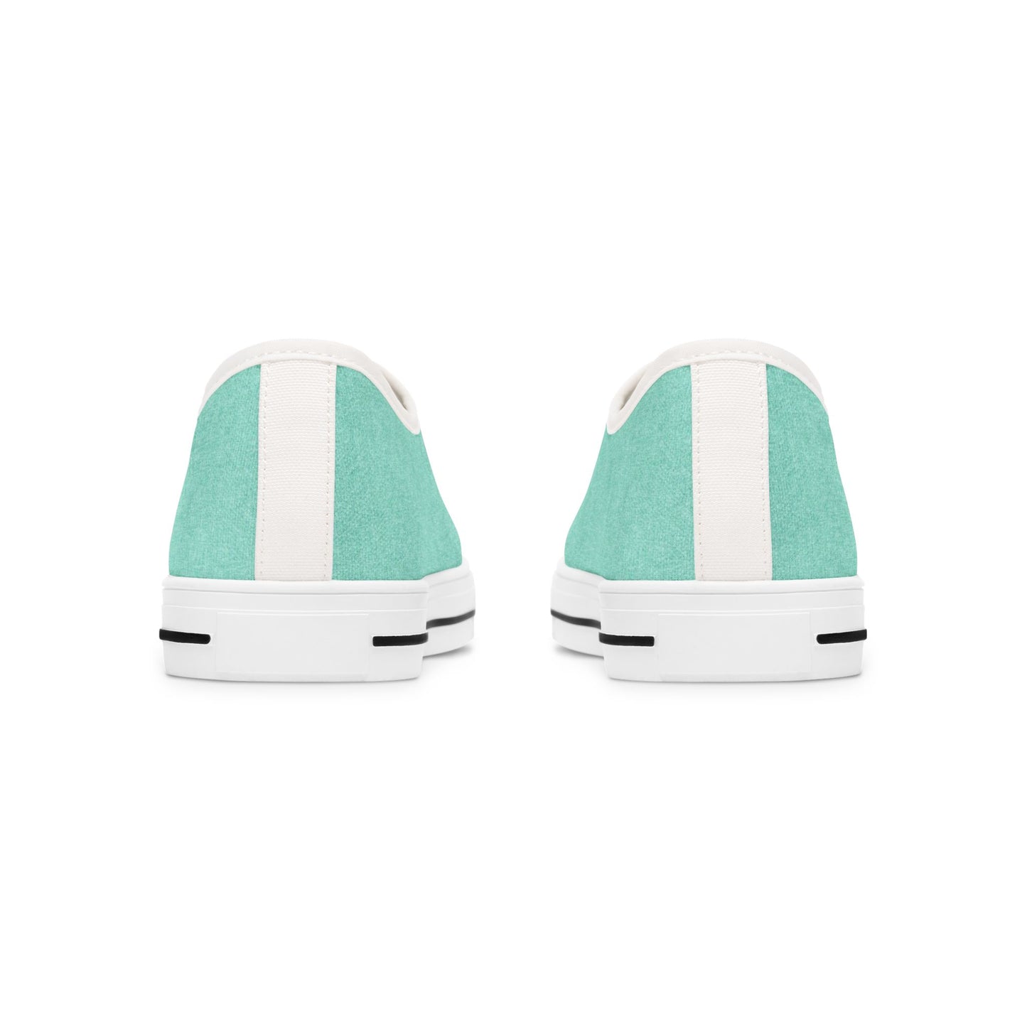 Mint Canvas Low Top Sneakers — Casual Everyday Shoes