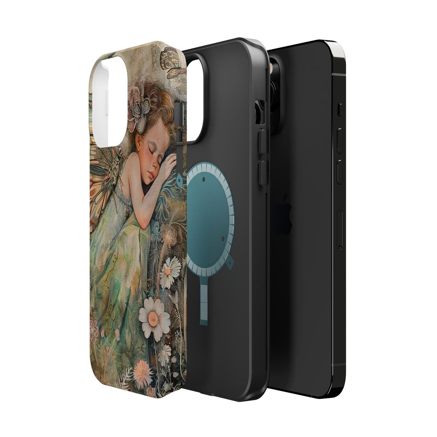Fairy Sleeping Phone Case — Magnetic Impact-Resistant iPhone Cover