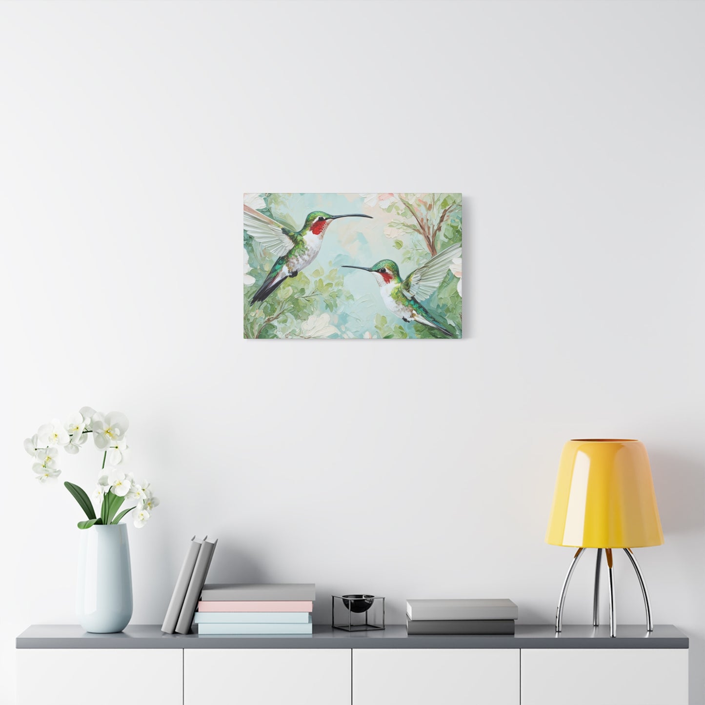 Hummingbird Canvas Wall Art — Stretched Matte Nature Print