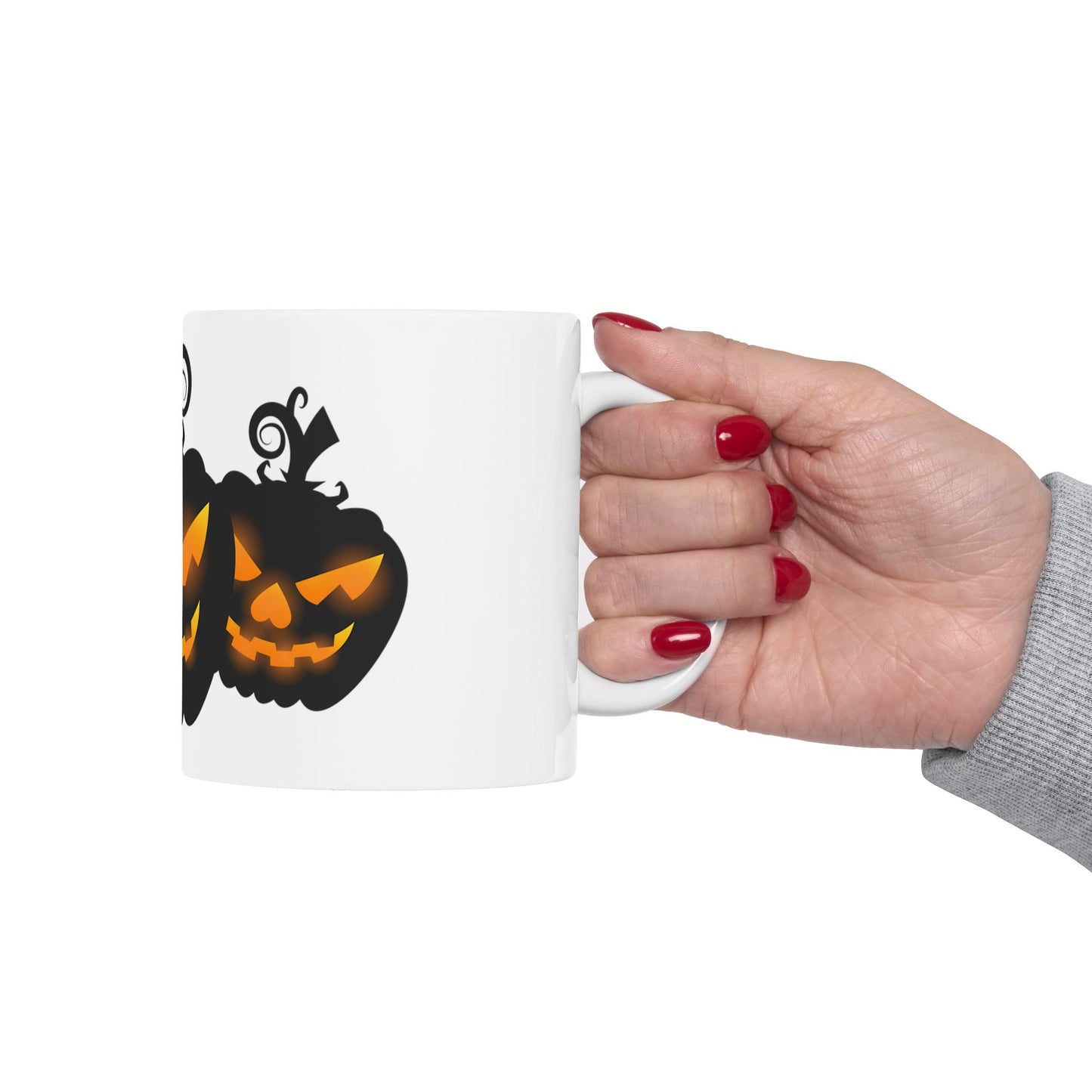Spooky Pumpkin Ceramic Mug - Perfect for Halloween, Coffee Lovers Gift, Autumn Decor, Tea Time, Pumpkin Spice Enthusiasts