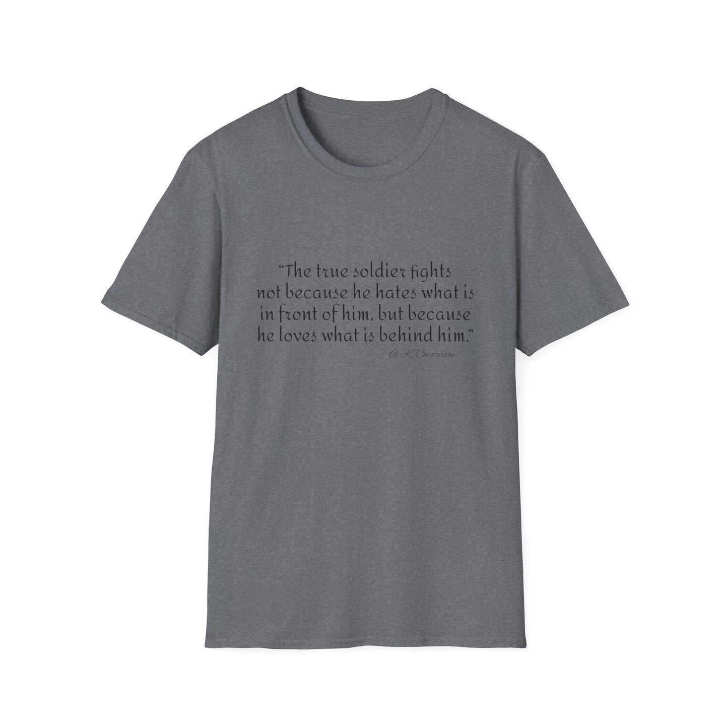 Inspirational Unisex T-Shirt, Gift for Soldiers
