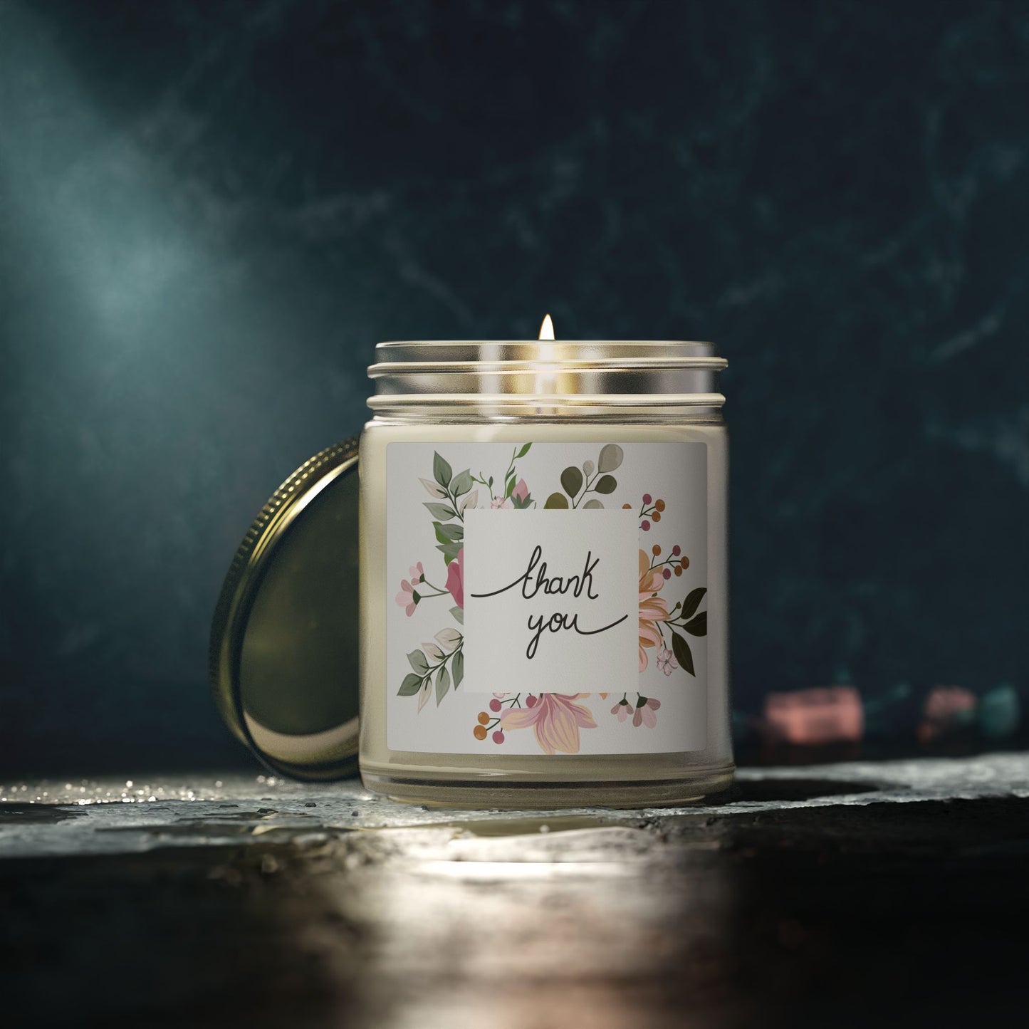Thank You Scented Candle — Coconut Apricot Wax (4oz & 9oz)