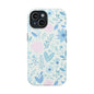 Floral Pastel Magnetic Impact Phone Case — Blue & Pink Botanical Design