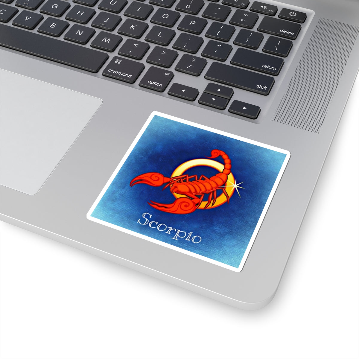 Scorpio Kiss-Cut Zodiac Sticker — Red Scorpion Constellation Design
