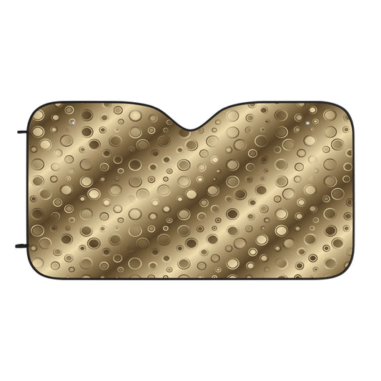 Gold Bubble Car Sunshade – Reflective Front Windshield Shade