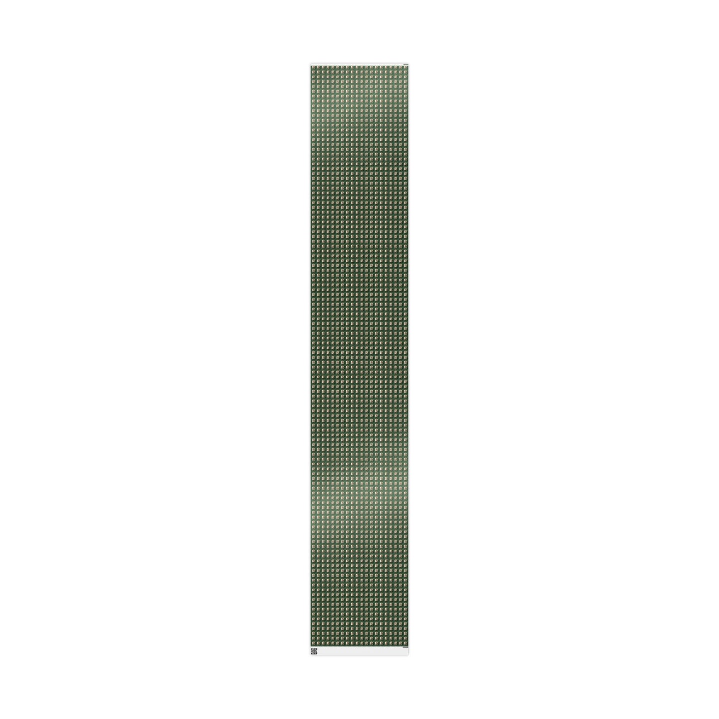 Holiday Floral Gift Wrap — Green Lily Pattern Wrapping Paper Roll