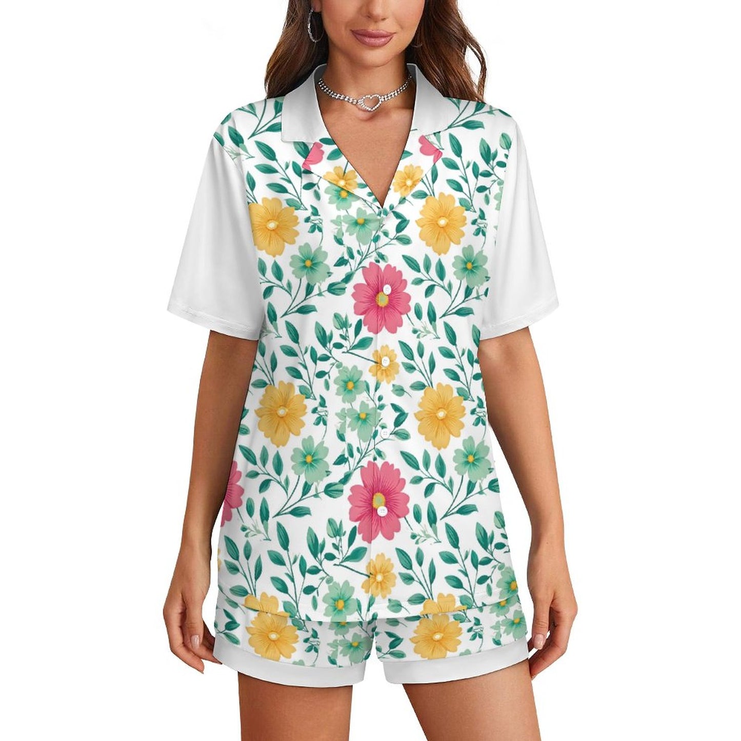 Women's Short Sleeve Pajama Set