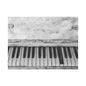 Vintage Piano Keys Matte Canvas Print