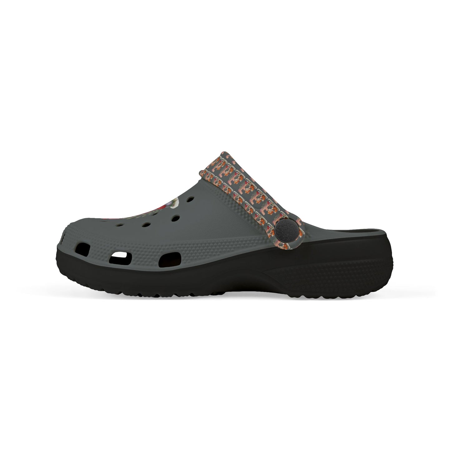 Kid's EVA Foam Clogs with Cute Fox Design - Letter F