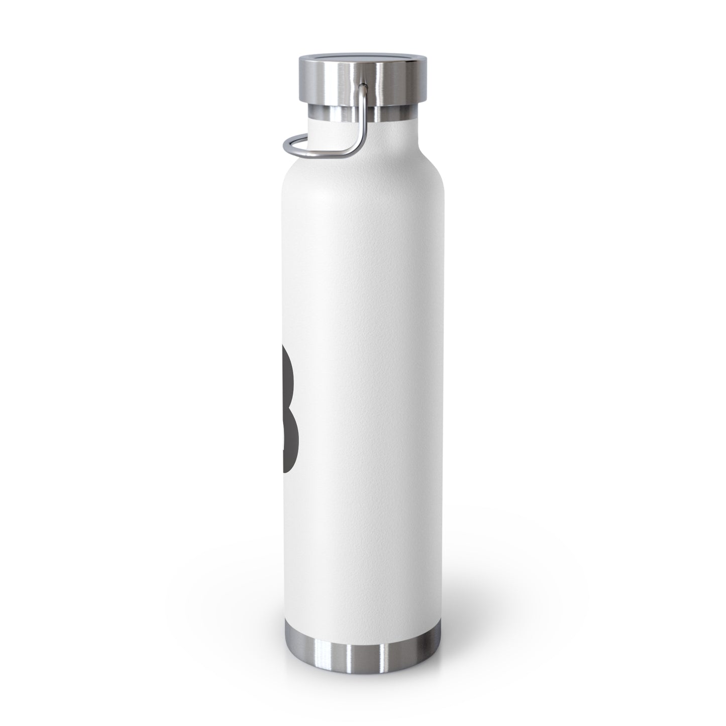 Personalized Copper Insulated Water Bottle, 22oz - "B" Custom Monogram
