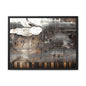 Framed Music Notes Canvas Print — Abstract Vintage Piano & Sheet Music Wall Art