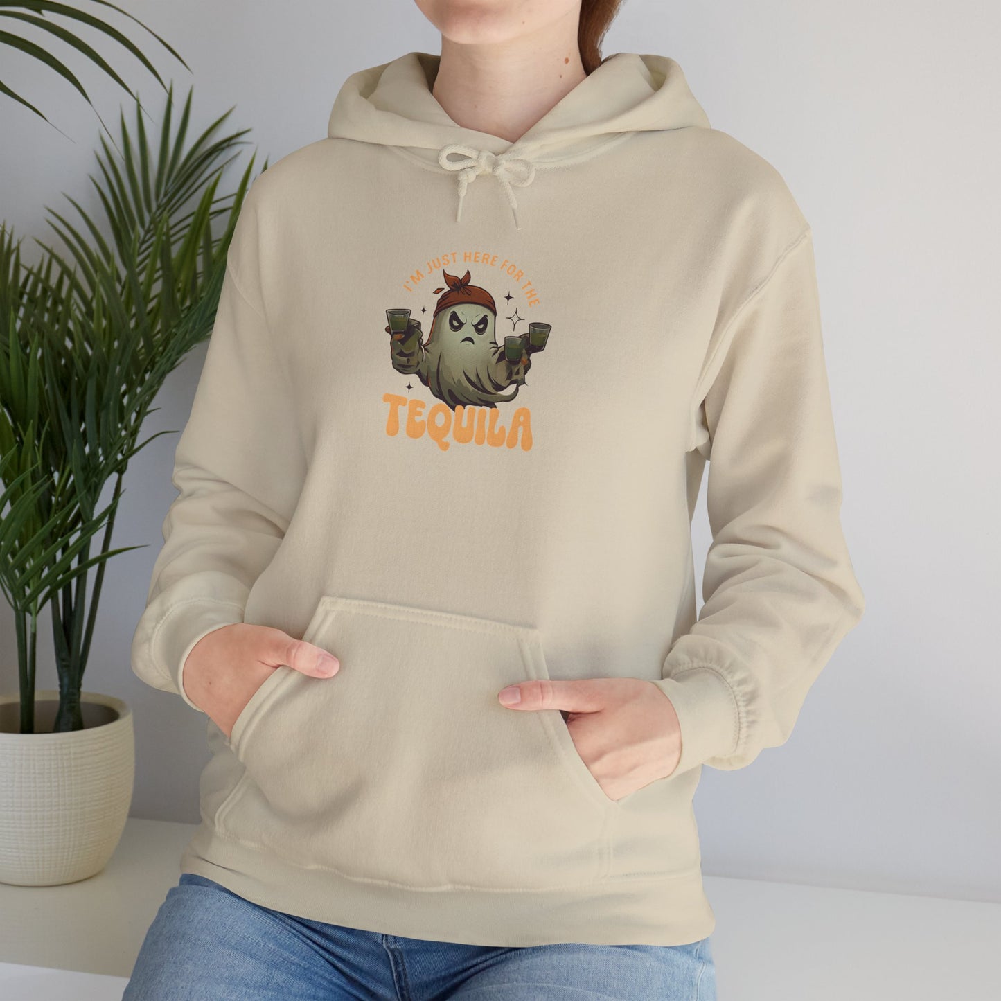 Unisex Heavy Blend™ Hooded Sweatshirt Only here for the Tequila