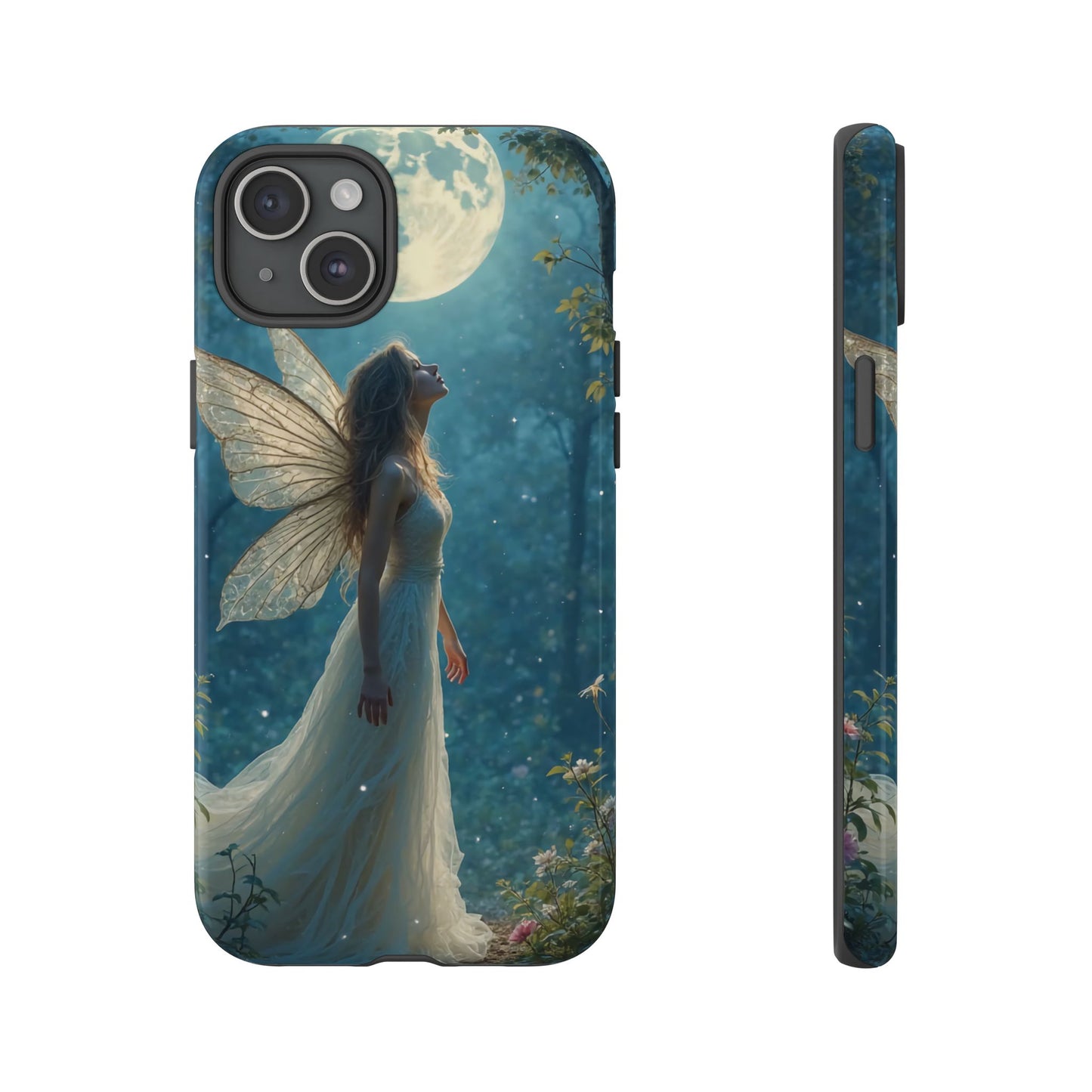 Fairy Moon Phone Case | Tough Cases for Nature Lovers, Fantasy Gift, Boho Phone Accessory, Ethereal Aesthetic, Magical Design