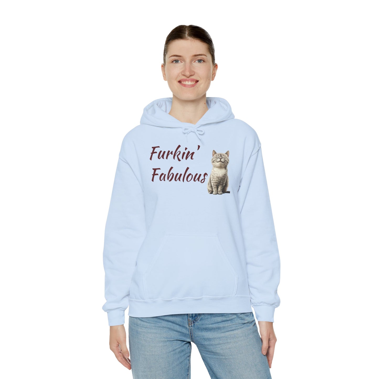 Furkin' Fabulous Cat Hoodie — Cute Kitten Graphic Sweatshirt
