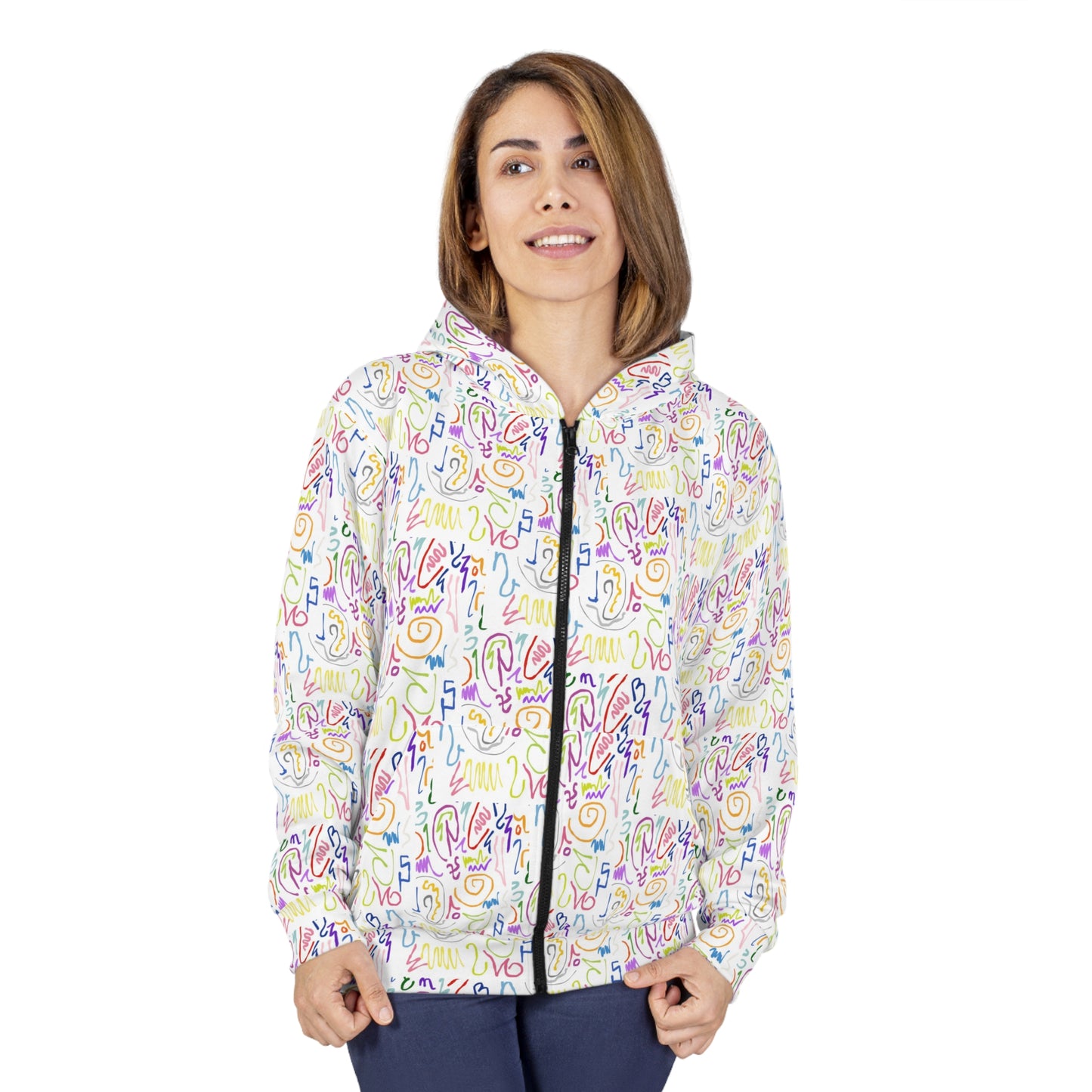 Colorful Unisex Zip Hoodie