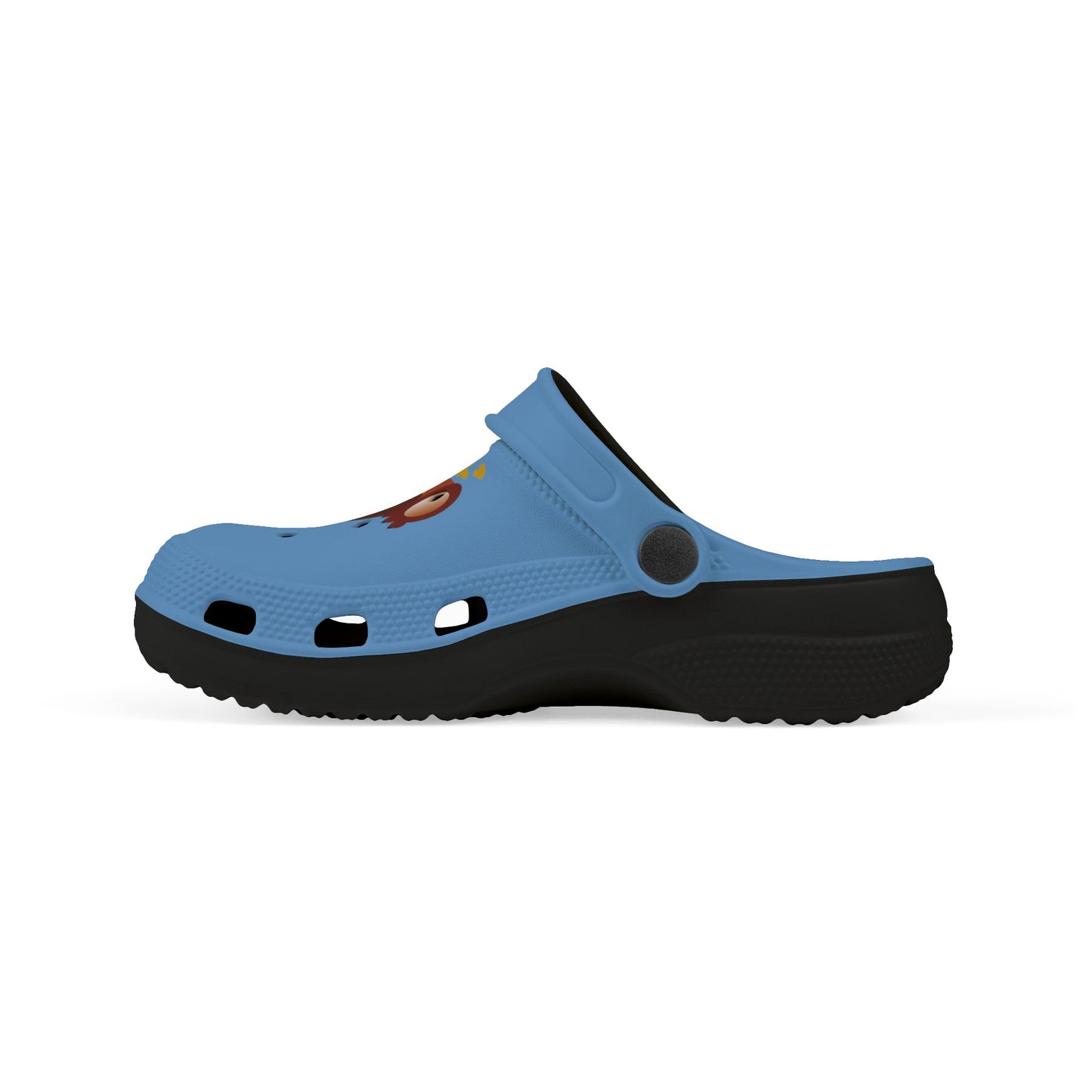 Kids Teddy Bear Honey Clogs — Blue EVA Foam Slip-On Shoes