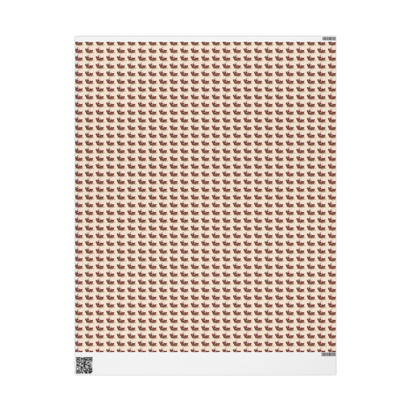Vintage Santa Gift Wrapping Paper Roll — Holiday Present Wrap