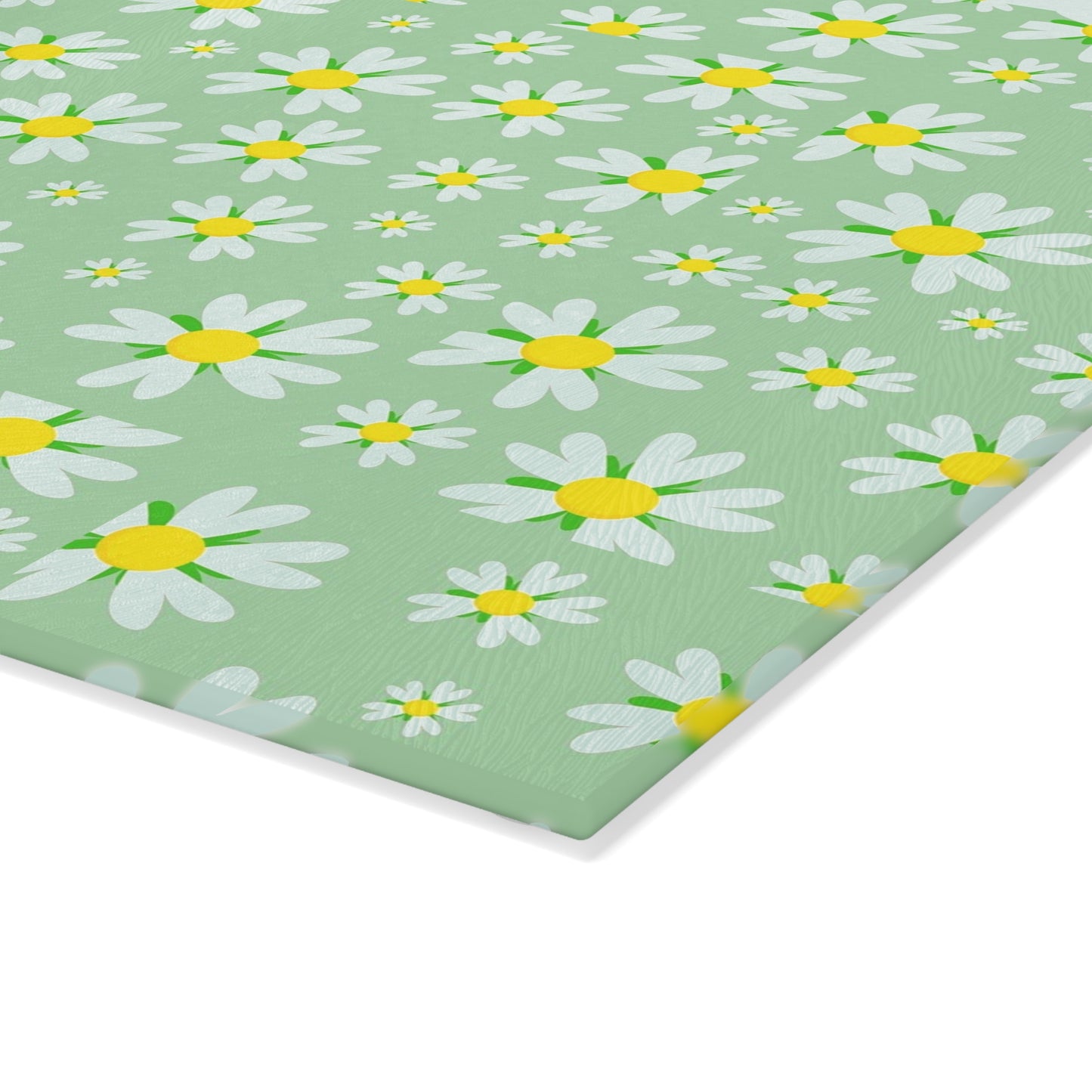 Charming Daisy Glass Cutting Board, Floral Kitchen Decor, Gift for Chefs, Home Essentials, Mother's Day Present, Spring Kitchenware