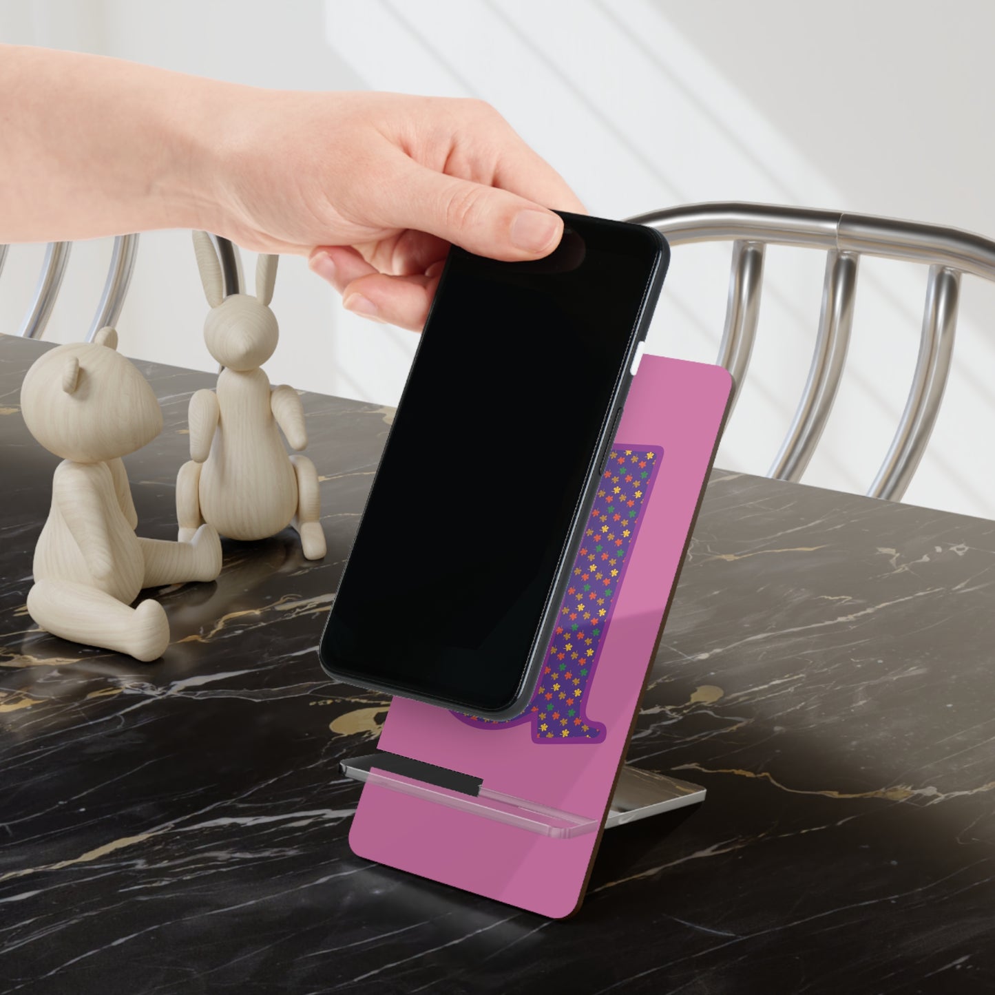 Personalized Smartphone Stand, Colorful Phone Display Holder, Tech Accessories Gift, Unique Desk Organizer, Custom Phone Stand