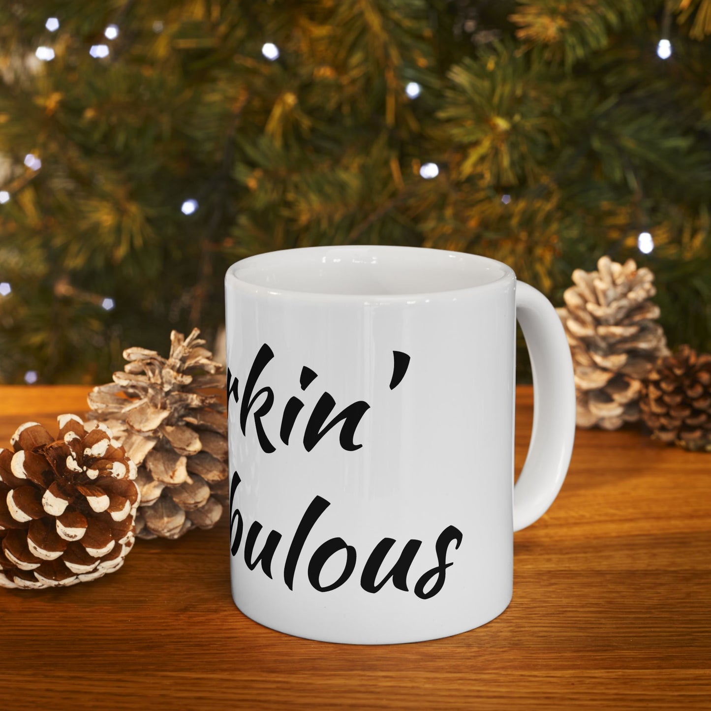 Furking Fabulous Ceramic Mug — Funny Cat Lover Coffee Cup (11oz/15oz)