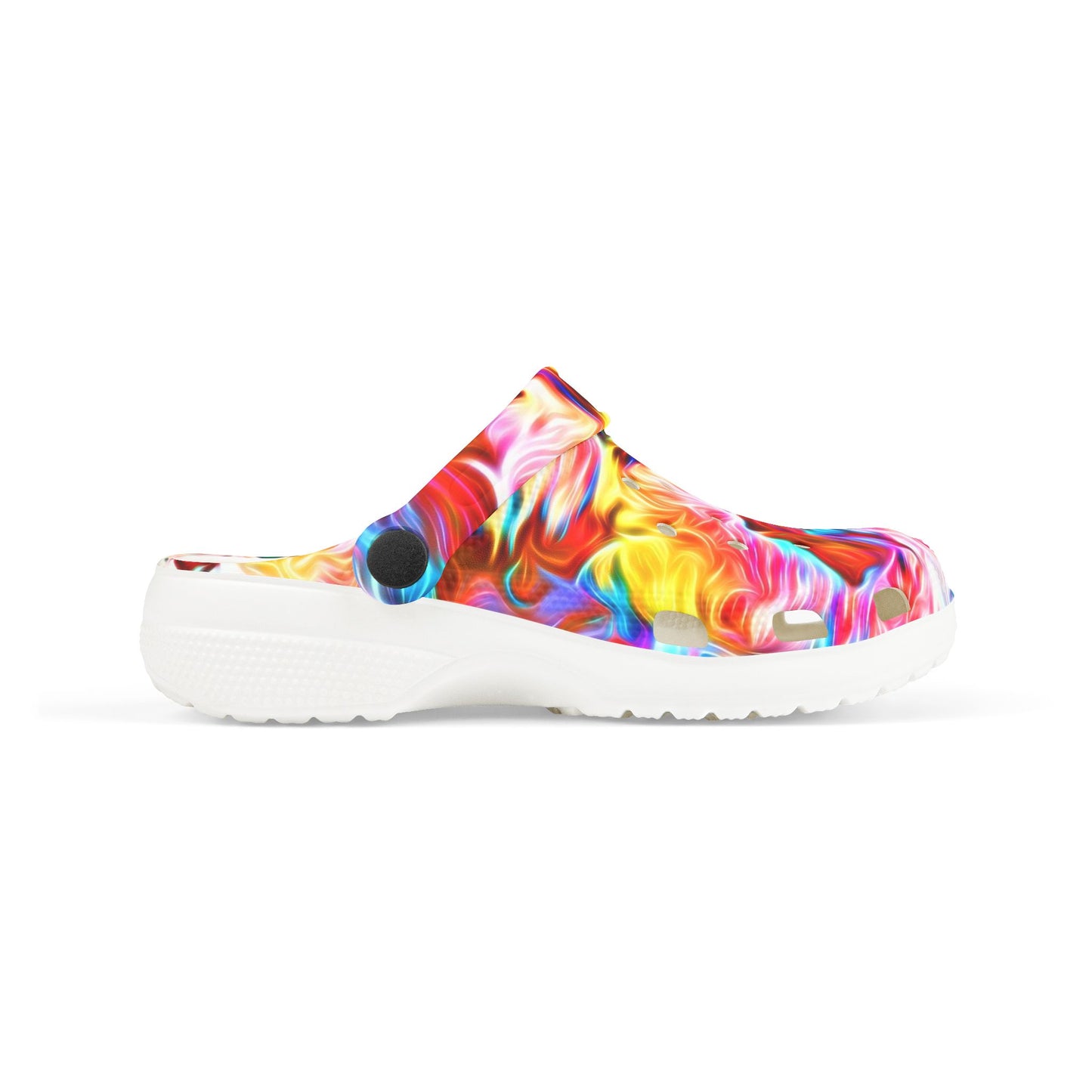 Kids Colorful Swirl EVA Foam Clogs — Vibrant Tie-Dye Slip-On Shoes for Toddlers & Children