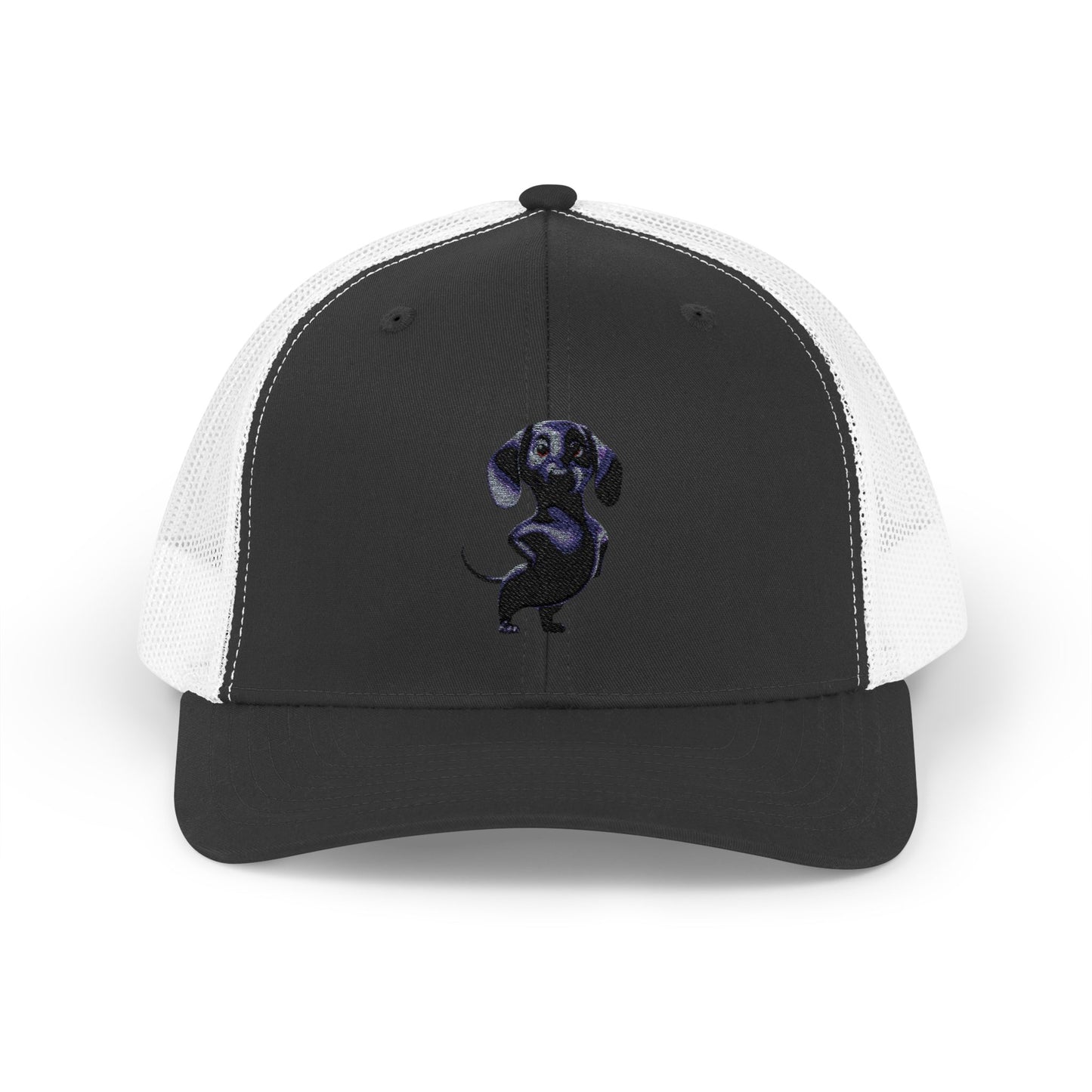 Dachshund Galaxy Trucker Cap – Embroidered Space Sausage Dog Snapback
