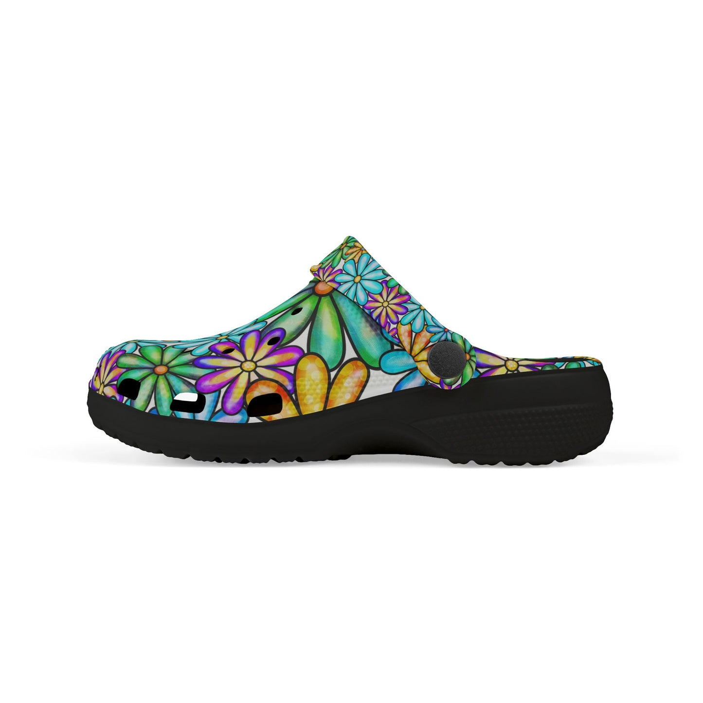 Colorful Floral Kid's EVA Foam Clogs