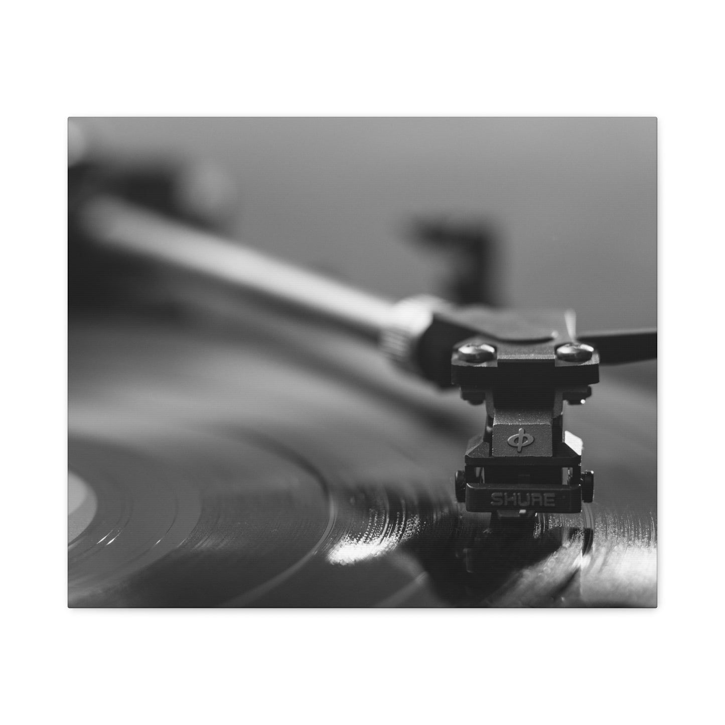 Vinyl Turntable Matte Canvas Print — Stretched 1.25" Wall Art