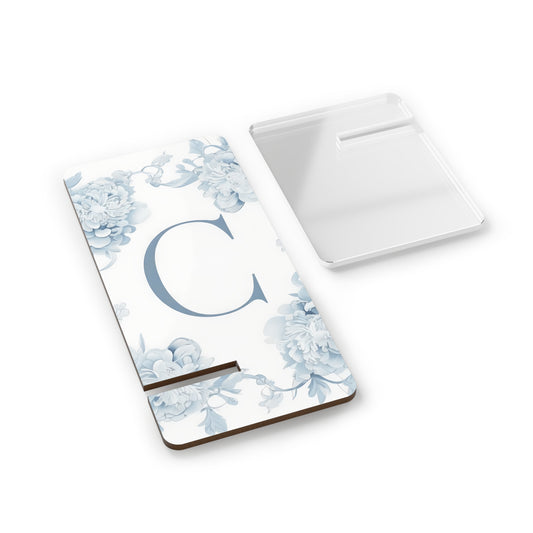 Floral Smartphone Stand, Elegant Mobile Display Holder, Personalized Tech Accessory, Desk Organizer, Gift for Her
