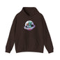 Cute Alien and Kid Hoodie, Unisex Heavy Blend Sweatshirt, UFO Lover Gift, Halloween Costume, Space-Themed Outfit, Birthday Present