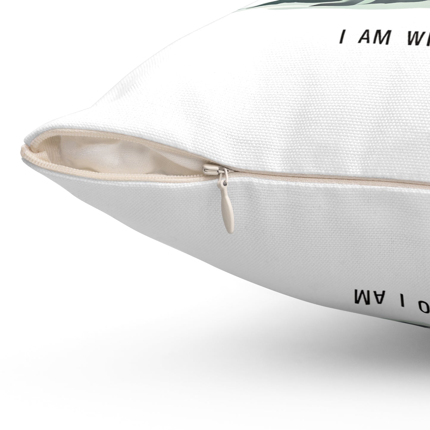 Tree of Life Throw Pillow — "I Am Who I Am" Inspirational Decorative Cushion