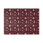 Holiday Snowflake & Pine Glass Cutting Board — Festive Winter Kitchen Decor