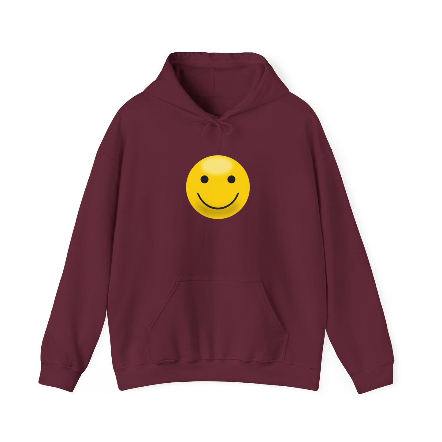 Smiley Face Hooded Sweatshirt, Unisex Cozy Hoodie